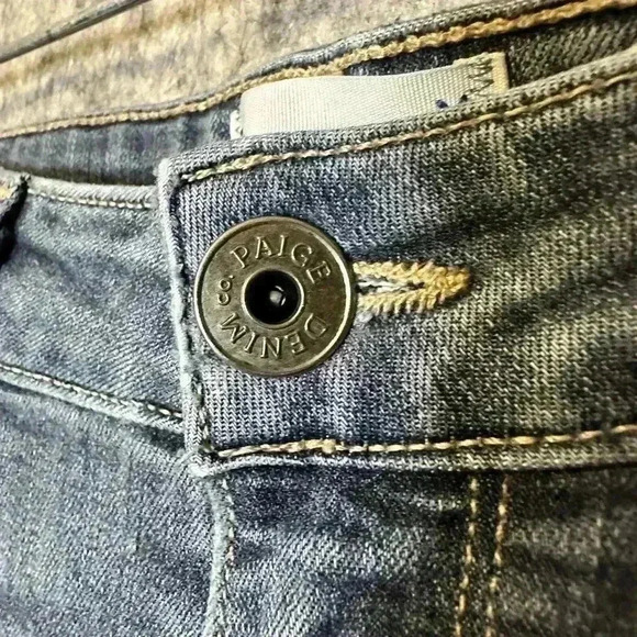 Paige Verdugo Ultra Skinny Distressed Jeans - Size 27 - Picture 3 of 9